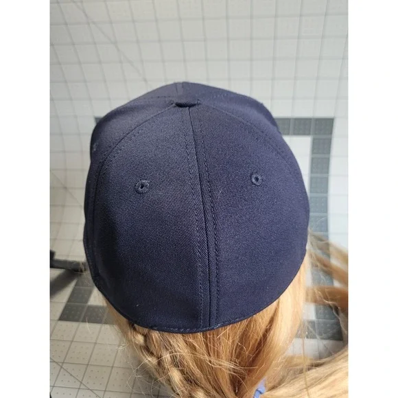 The Game Fitted Milwaukee Brewers MLB Baseball Hat Cap Navy Blue Red Sz Small - Picture 3 of 6